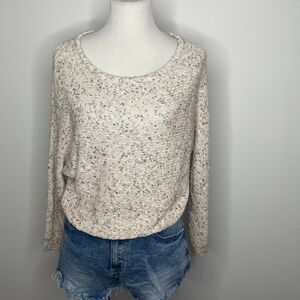 Me to We- Cream and black Knit Sweater